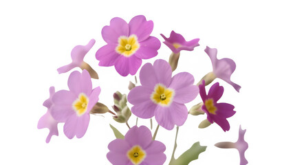 Fototapeta premium spring flowers isolated on white