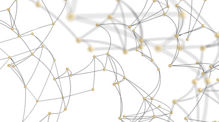 Abstract background with network nodes and connections. Ideal for technology, communication, and data concepts. © vegefox.com