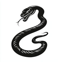 Fototapeta premium A snake could represent a Chinese zodiac horoscope astrology animal year sign