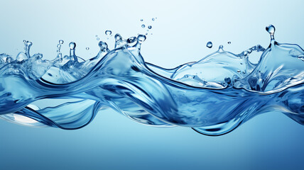 Water waves on a blue background. World Water Day