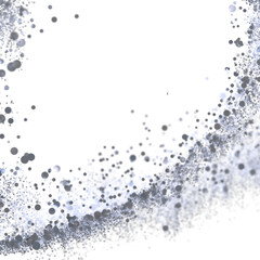 High-resolution image of gray particles on white background. Ideal for website banners, presentations, and more.