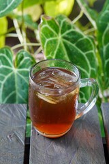 Iced Tea, Indonesia, captured on June 9, 2025. A refreshing traditional drink made from brewed black tea served cold over ice, often enjoyed with sugar or syrup.