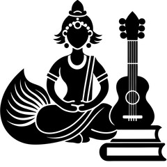 vector illustration of lord buddha and lotus