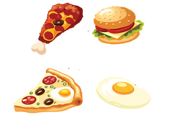 Street food next to the food for the autumn fair. In the foreground