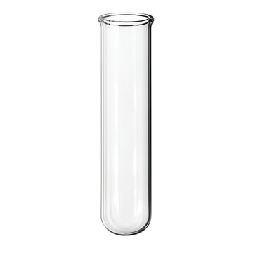  Realistic empty glass test tube 