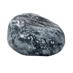 Single Smooth Grey and Black Polished River Rock