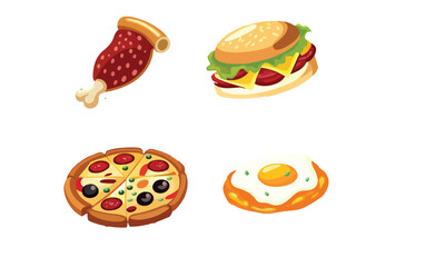 Street food next to the food for the autumn fair. In the foreground