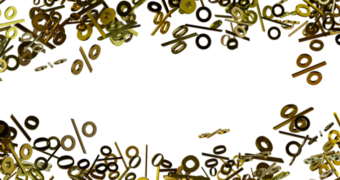 percent sign rain  percentage icon interest rate