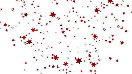 Beautiful red stars scattered on white background. Perfect for cards, invitations, or any...