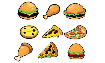 Street food next to the food for the autumn fair. In the foreground