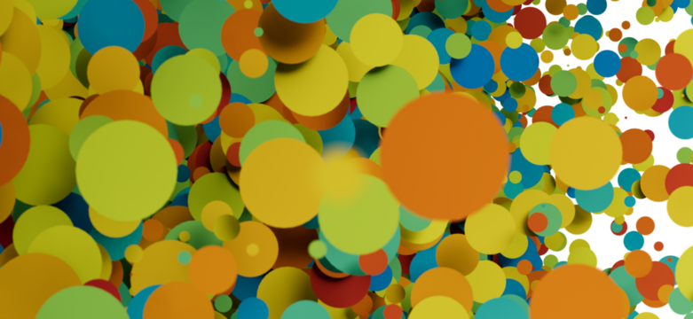 Vibrant, playful background of overlapping circles in various colors. Perfect for presentations or designs. - Powered by Adobe
