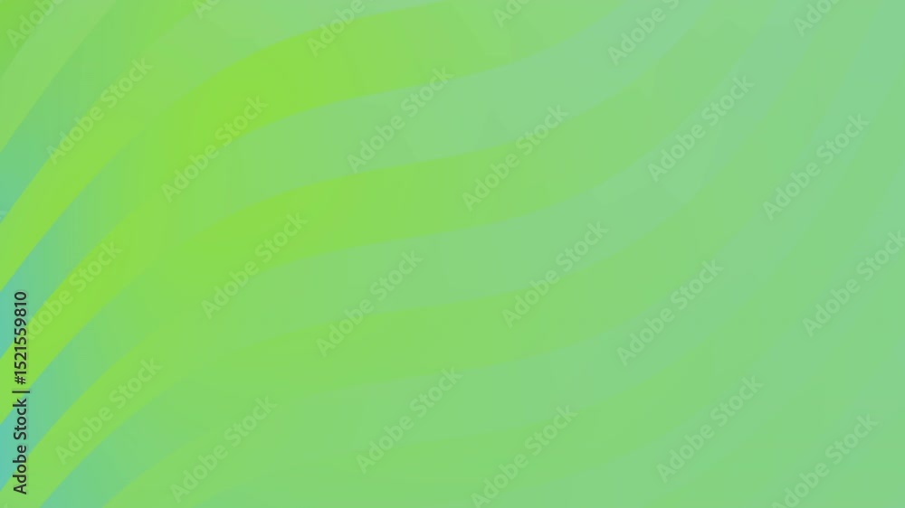 Poster Abstract animation with lime green and teal gradient background, featuring curved lines creating a dynamic effect.