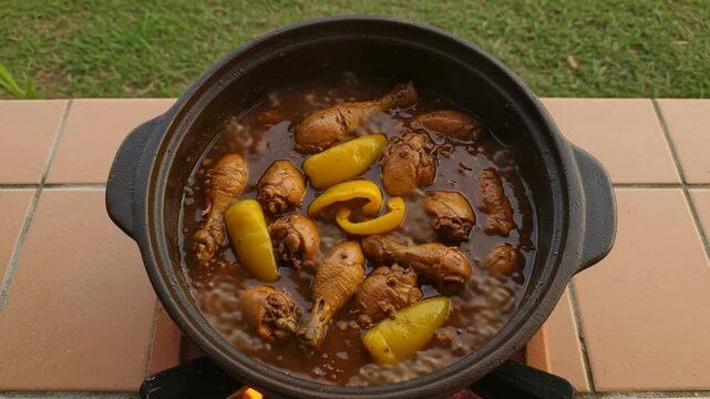 Chicken Adobo in Clay Pot: A Filipino Culinary Delight