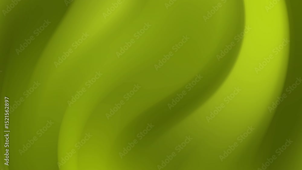 Poster abstract lime green background with smooth, flowing curves and gradients. soft lighting creates a su