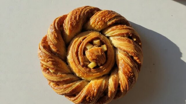 Apple Cinnamon Twist Pastry, Freshly Baked