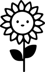 SUNFLOWER TRANSPARENT IMAGE ICON VECTOR 
