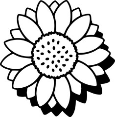 SUNFLOWER TRANSPARENT IMAGE ICON VECTOR 