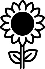 SUNFLOWER TRANSPARENT IMAGE ICON VECTOR 