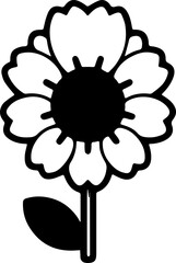SUNFLOWER TRANSPARENT IMAGE ICON VECTOR 