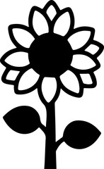SUNFLOWER TRANSPARENT IMAGE ICON VECTOR 