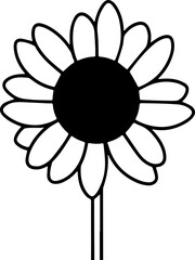 SUNFLOWER TRANSPARENT IMAGE ICON VECTOR 