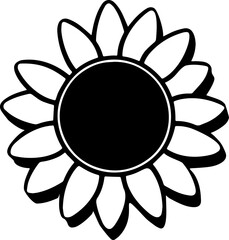 SUNFLOWER TRANSPARENT IMAGE ICON VECTOR 