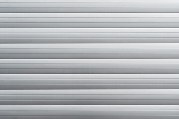 Modern Gray Garage Door with Slatted Design