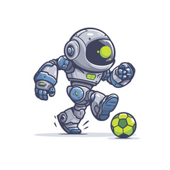 illustration-of-robot-playing-soccer