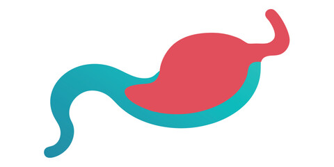 Fototapeta premium Human organ, anatomy icon set. Vector glyph pictograms of brain, heart, lungs, liver, stomach, intestine, kidney medical, healthcare, and biology concept black silhouette illustration.