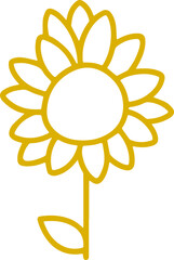 sunflower transparent image vector illustration 