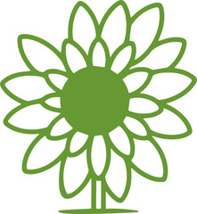 sunflower icon transparent vector illustration pattern background icon cute