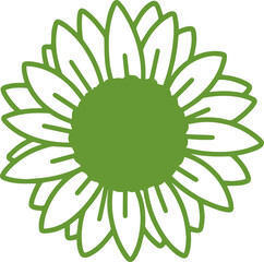 sunflower icon transparent vector illustration pattern background icon cute