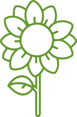 sunflower icon transparent vector illustration pattern background icon cute