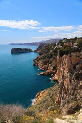 Cap de la Nau cliffs in Spain