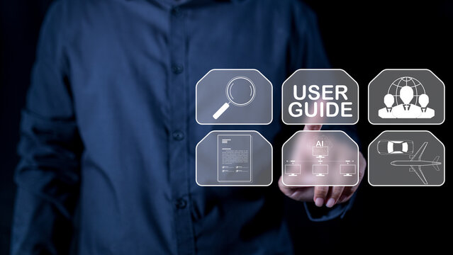User support system combines digital guide, tablet interface, document management, knowledge instruction, process help and technology-driven training for effective team collaboration