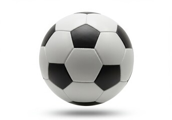 Naklejka premium Classic soccer ball with black and white pattern