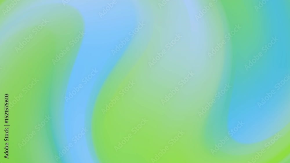 Aufkleber abstract swirling pattern in light green and blue. soft, smooth gradient transitions create a calmin