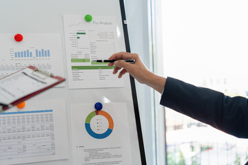 Senior businessmen analyzing data.