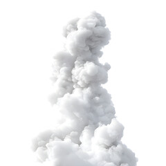 white smoke on white background