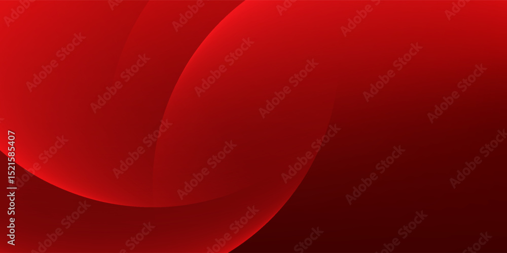 Poster red abstract background. dynamic shapes composition.