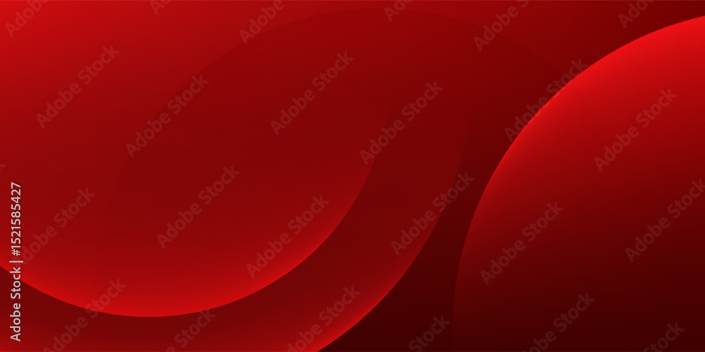 Poster red abstract background. dynamic shapes composition.