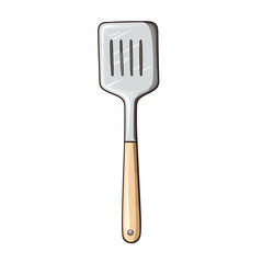 High-Quality Spatula Handle Tool Instrument on White Background for Professional Use