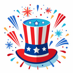 Uncle Sam Day Patriotic Vector Illustration