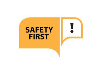 safety first sign