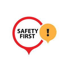 safety first sign