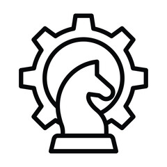 Strategic Management line icon , vector, pixel perfect, illustrator file 
