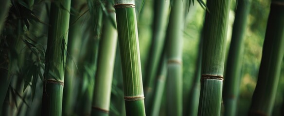 Obraz premium The Lush Bamboo Forest Capturing Nature's Tranquil Essence in Greenery