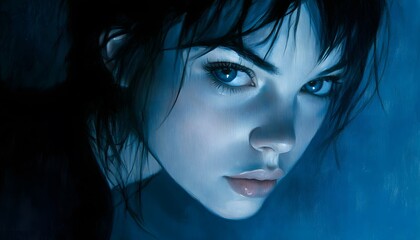 Close-up portrait of a young woman.