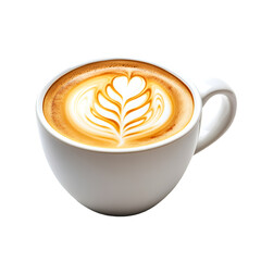 Aromatic Latte Art A Cup of Exquisite Cappuccino