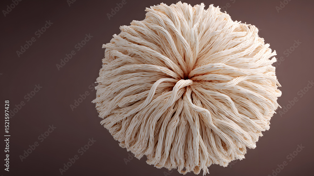Poster microscopic image of a unique cellular structure intricate filaments radiating from a central point